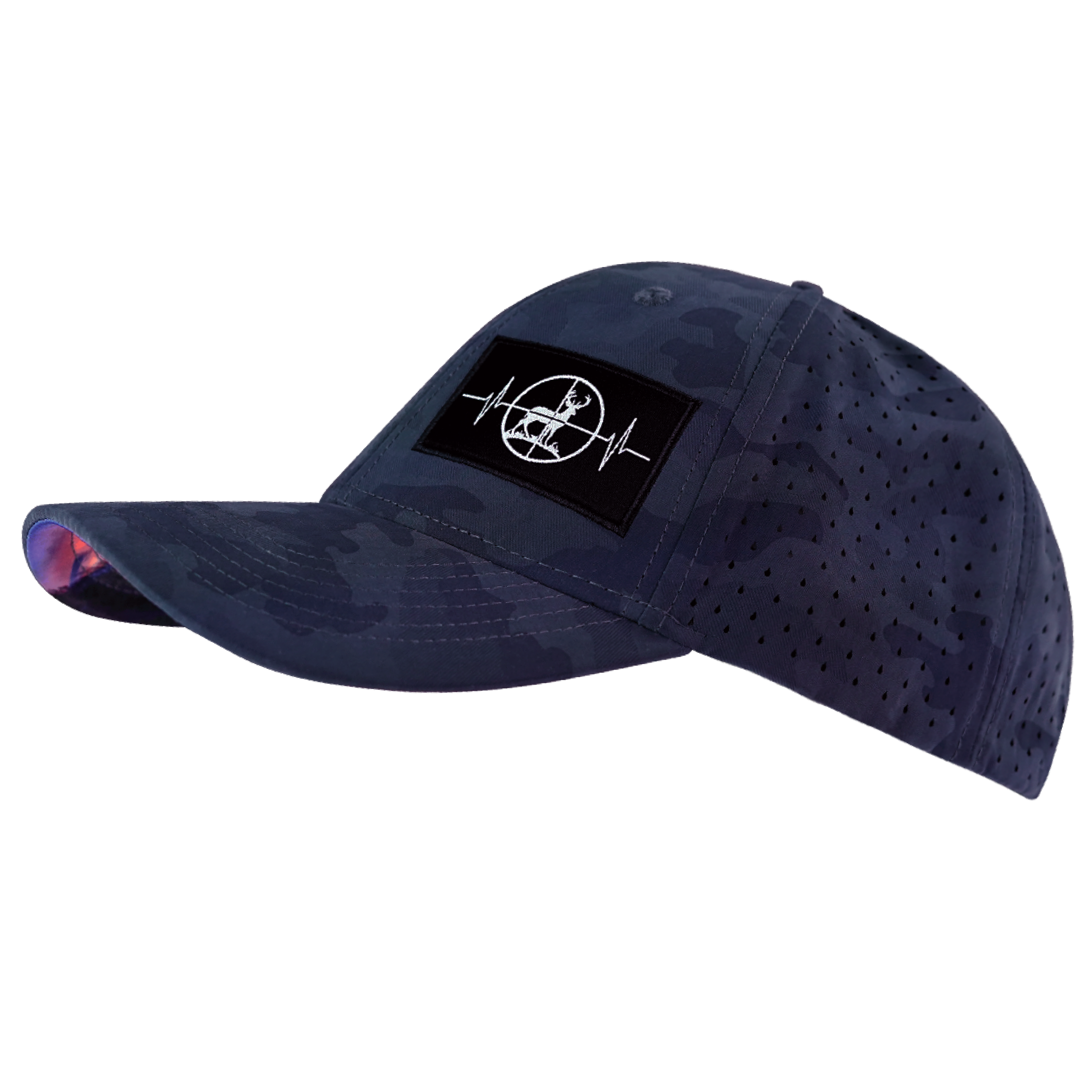 Hunting Hat - Low Profile - Soft Dark Camo - Laser Mesh