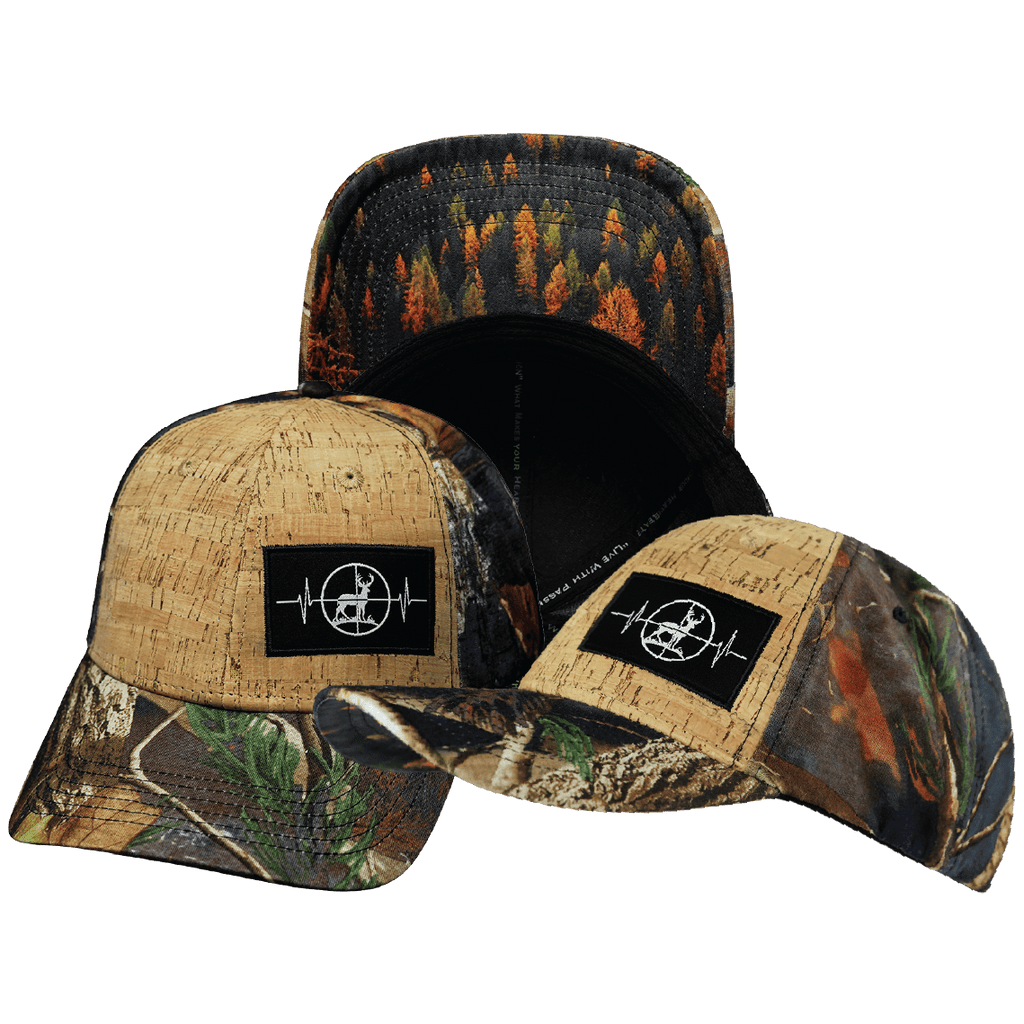 Hunting Hat - Low Profile - Cork - Fall Camo - Fabric Back