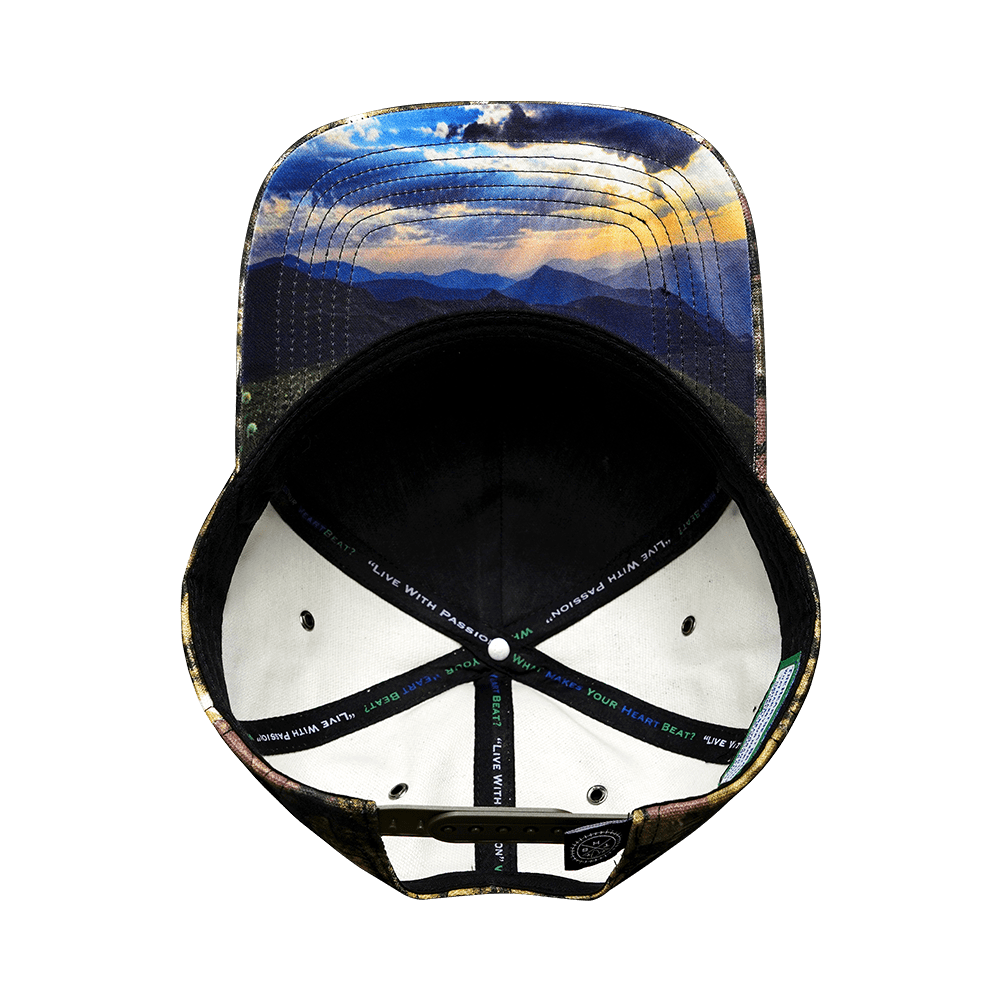 Hunting Hat - Trucker Hat - Tan Tree Camo - Fabric Back