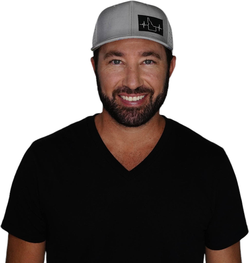 Idaho Hat - Baseball Hat Fit - Gray - Laser Mesh