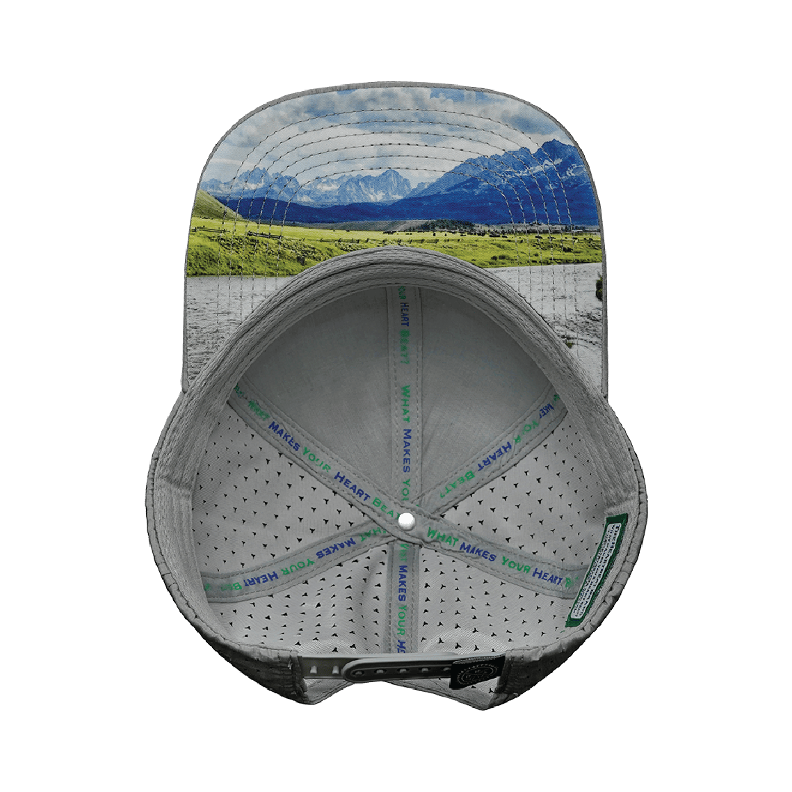 Idaho Hat - Baseball Hat Fit - Gray - Laser Mesh