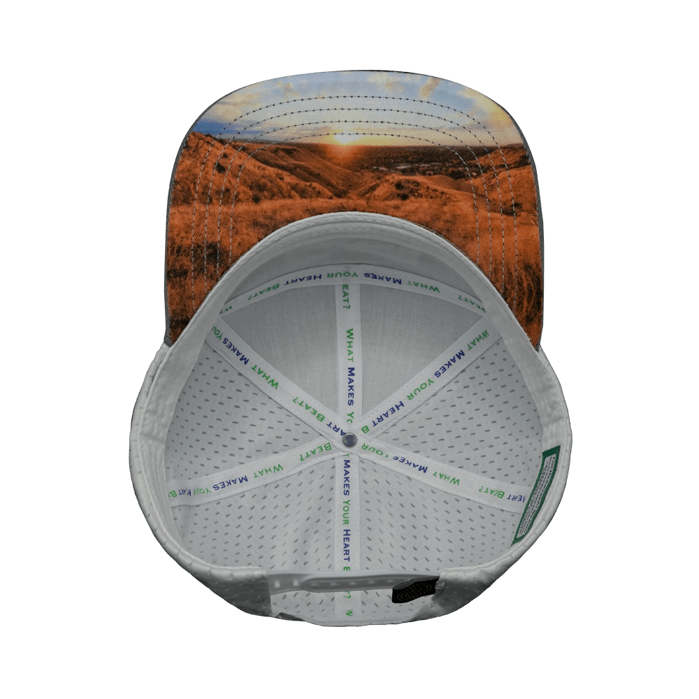 Idaho Hat - Flat Bill - Cork - Gray / White - Jersey Mesh