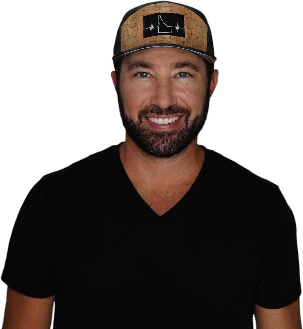 Idaho Hat - Flat Bill - Cork - Tan Camo - Laser Mesh