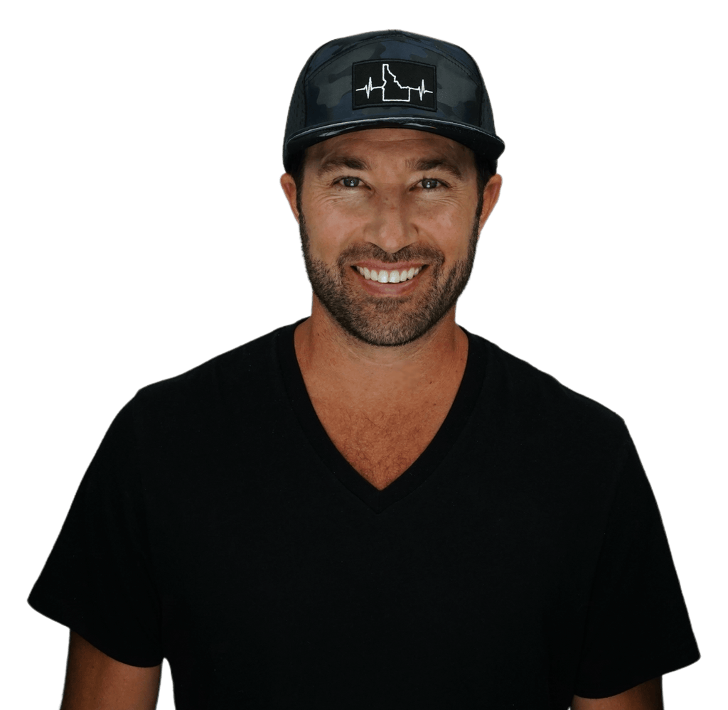 Idaho Hat - Flat Bill - Navy Camo / Black - Laser Mesh