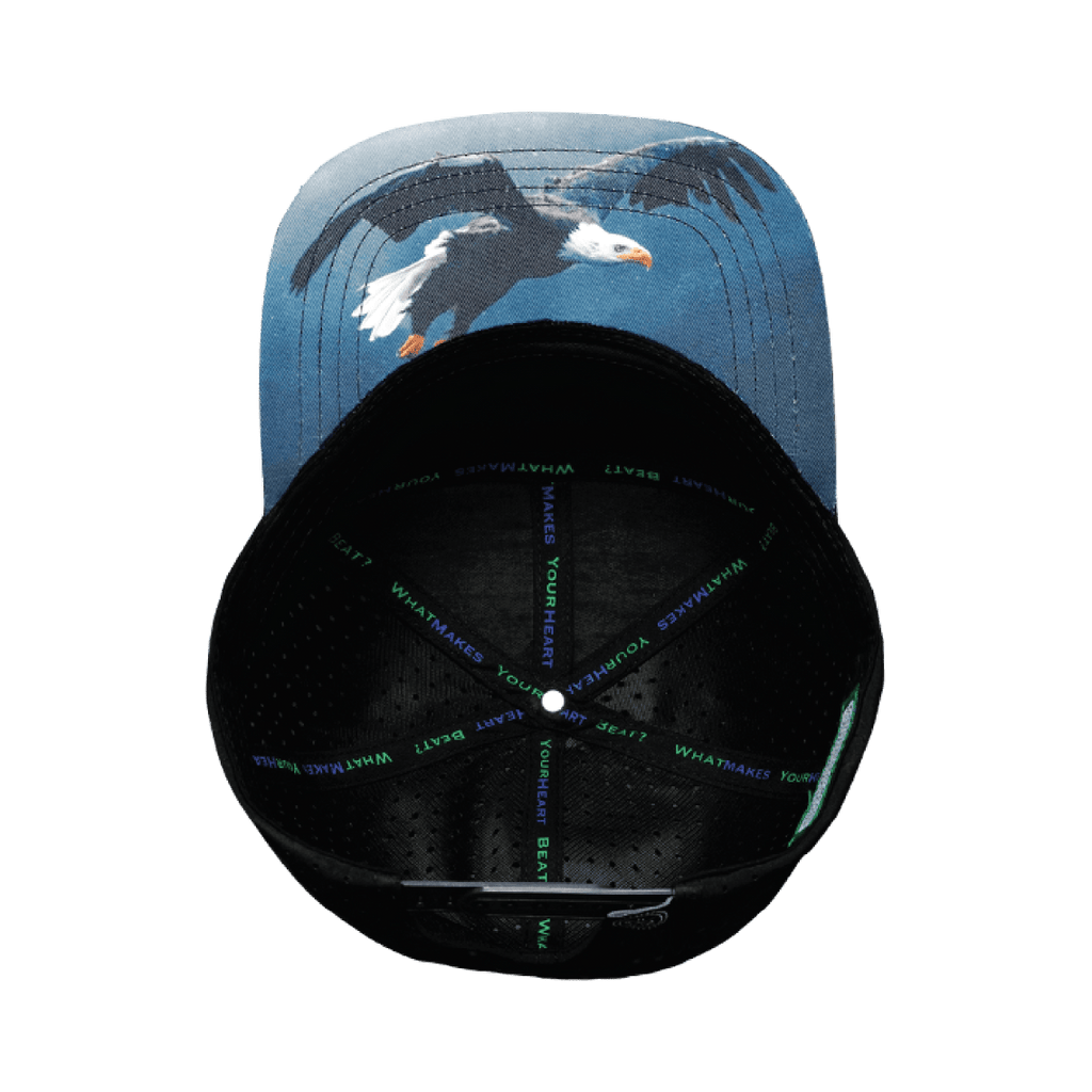 Idaho Hat - Flat Bill - Black Camo / Black - Laser Mesh