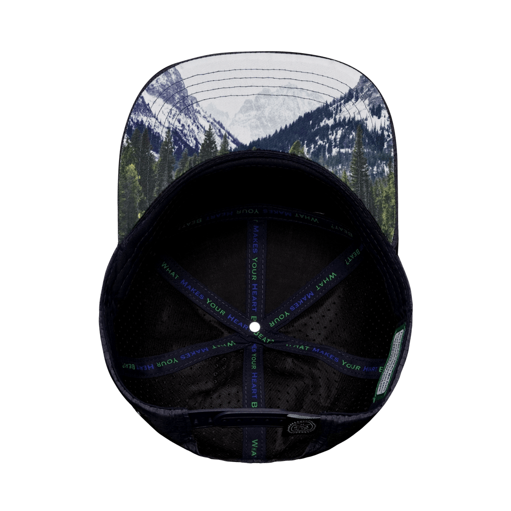 Idaho Hat - Flat Bill - Navy / Gray / Black - Laser Mesh