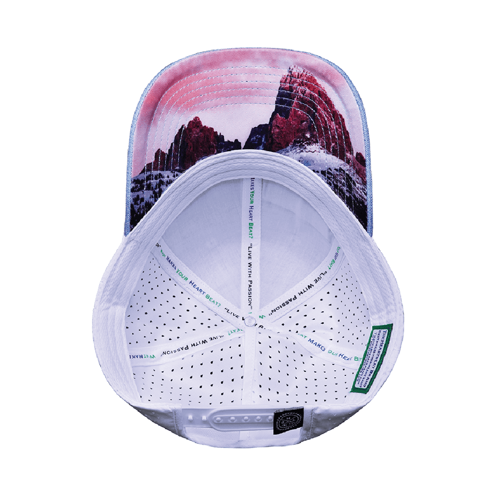 Idaho Hat - Low Profile - Ponytail - Light Blue / White - Laser Mesh
