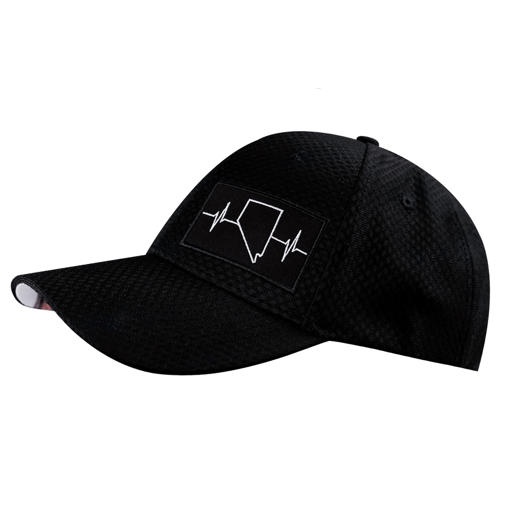 Nevada Hat - Airmesh - Athletic Fit - Black - Fabric Back