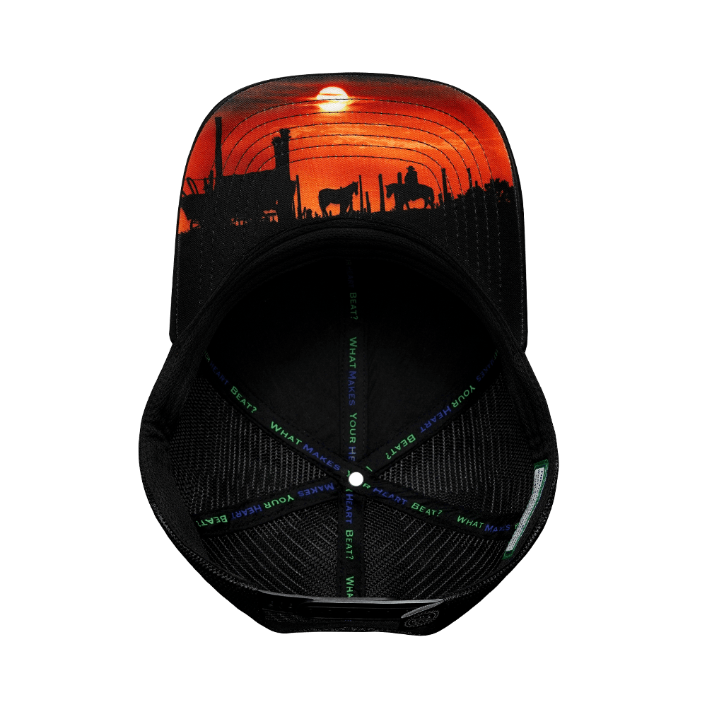 Nevada Hat - Baseball Hat - Cork - Black - Trucker Mesh