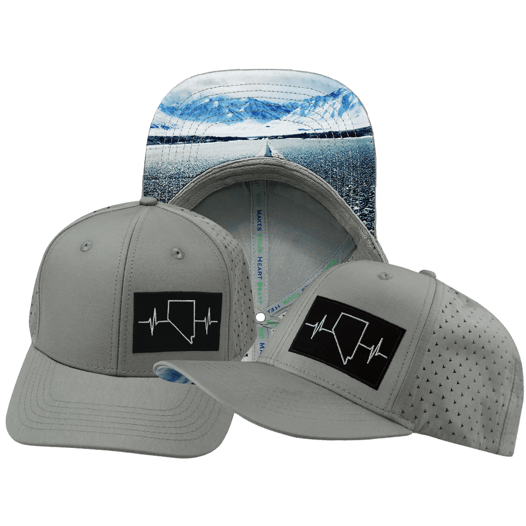 Nevada Hat - Baseball Hat - Gray - Laser Mesh