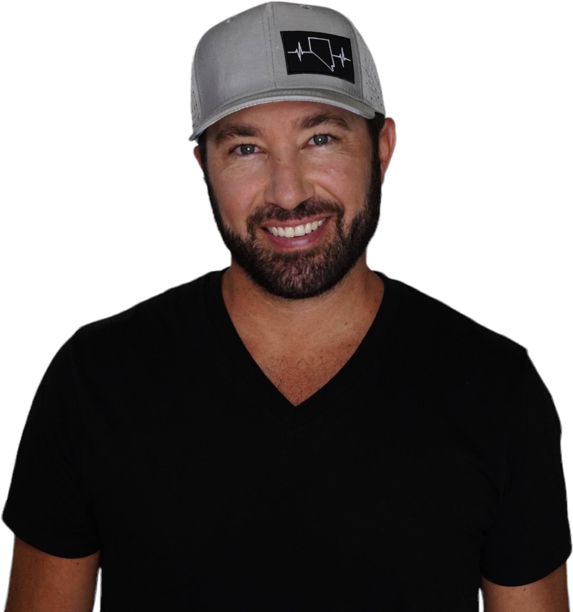 Nevada Hat - Baseball Hat - Gray - Laser Mesh