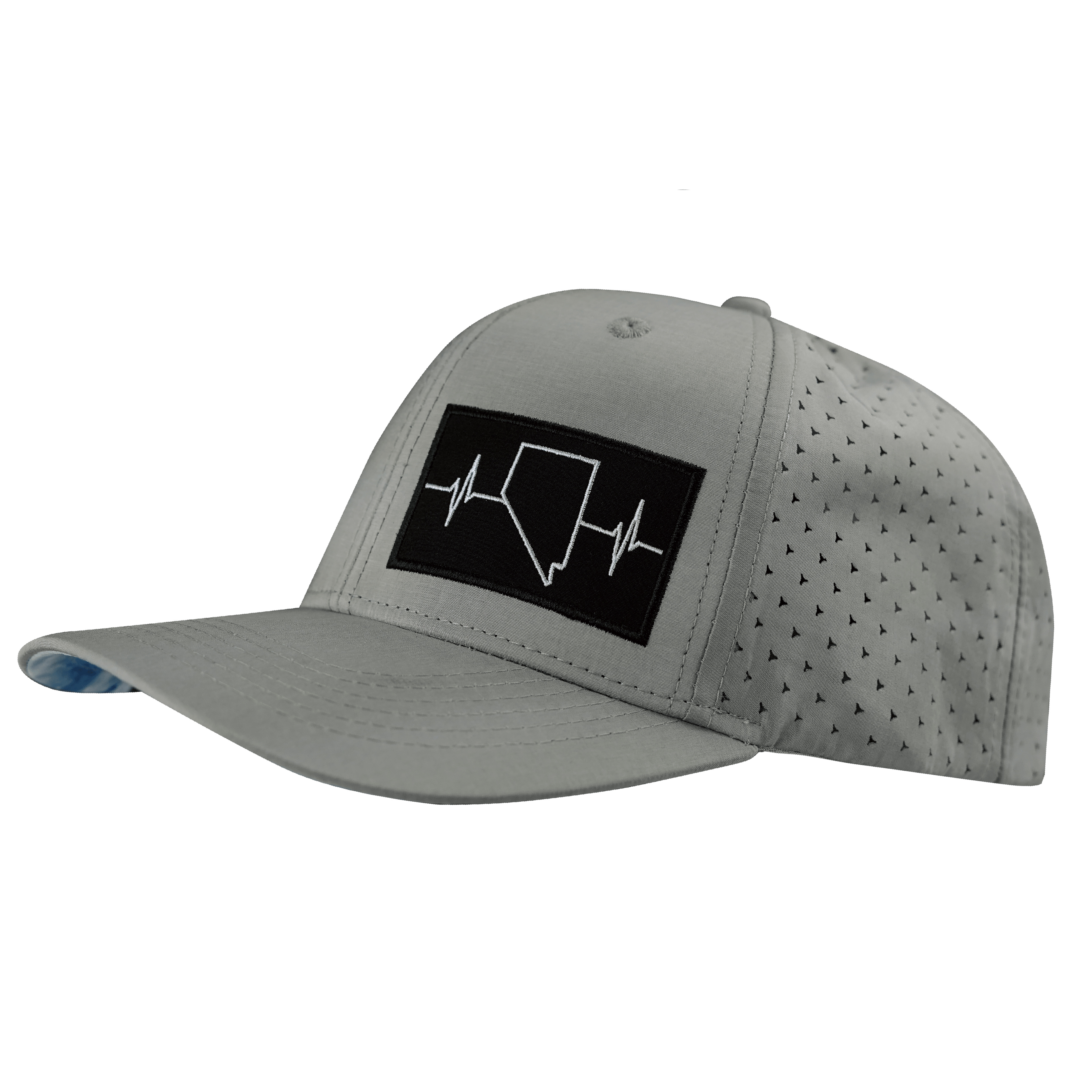 Nevada Hat - Baseball Hat - Gray - Laser Mesh