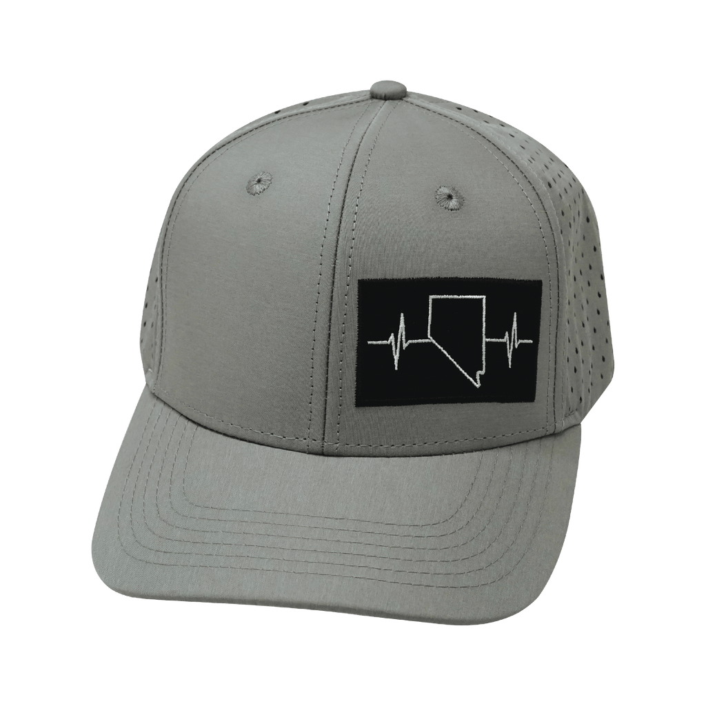 Nevada Hat - Baseball Hat - Gray - Laser Mesh