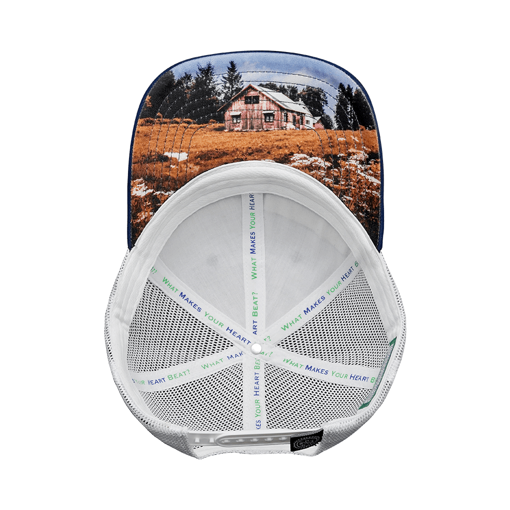 Nevada Hat - Low Profile - Navy / White - Trucker Mesh