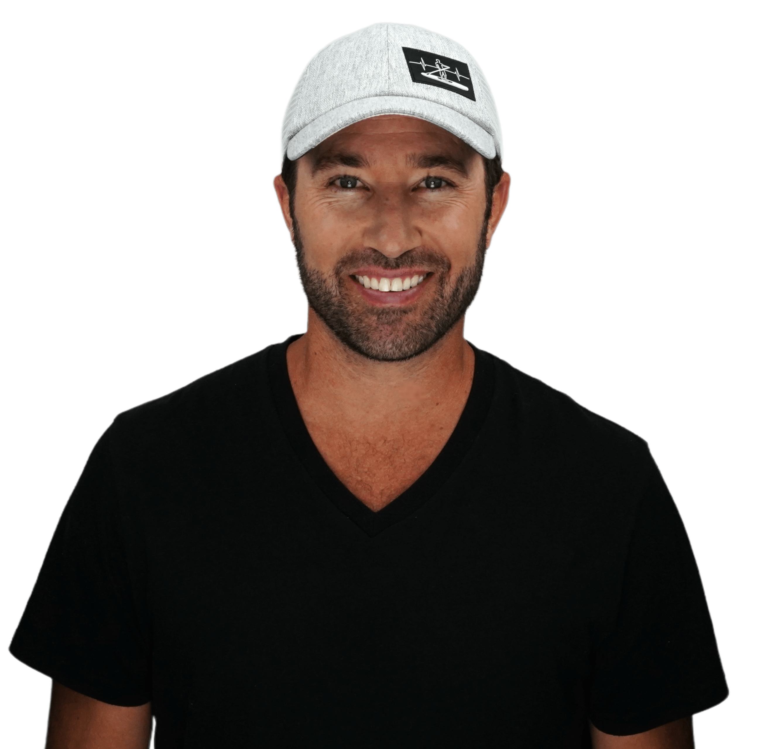 Paddle Board Hat - Dad Hat - Gray Hemp / Gray - Soft Trucker Mesh