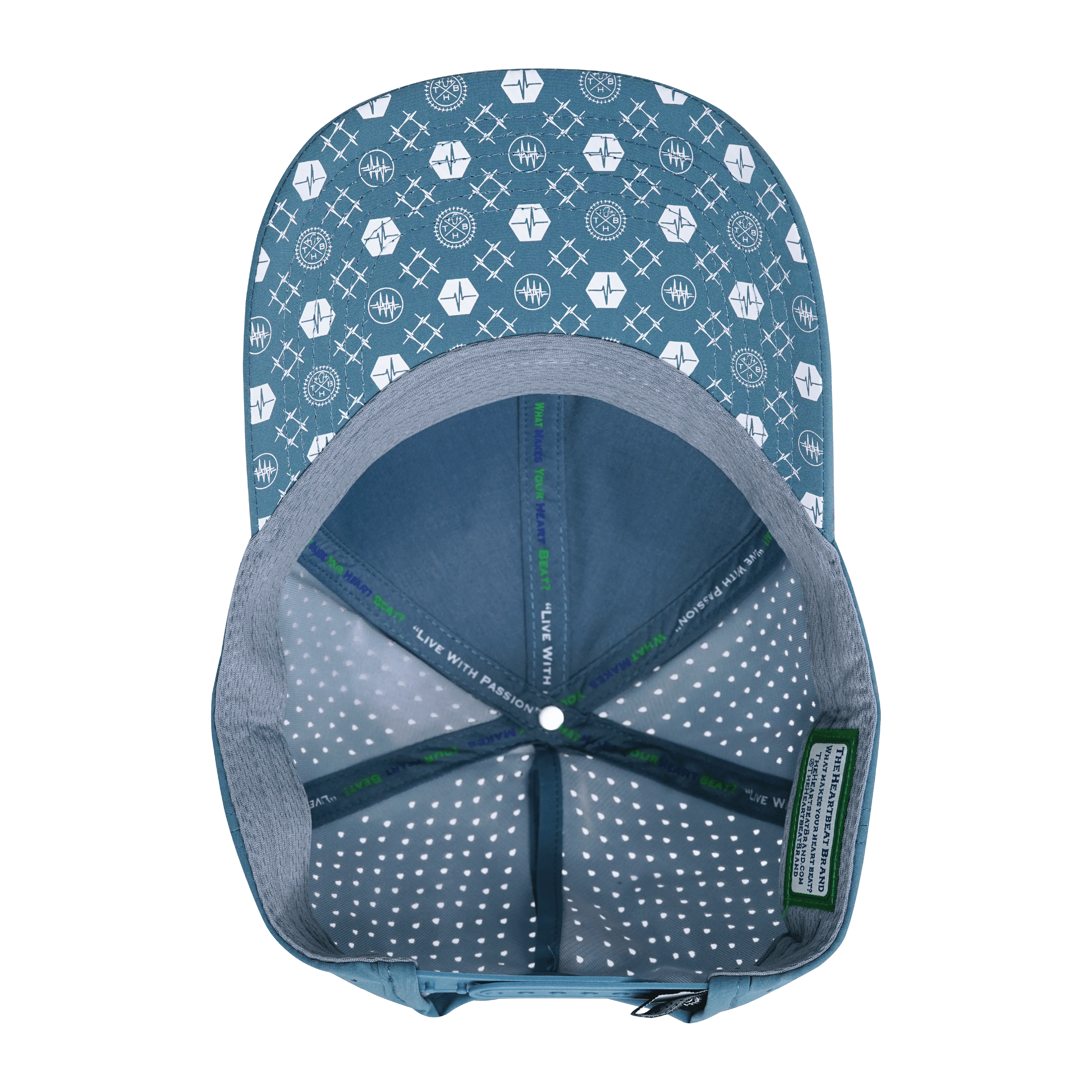 Pickleball Hat - Low Profile - Ponytail - Light Blue - Laser Mesh