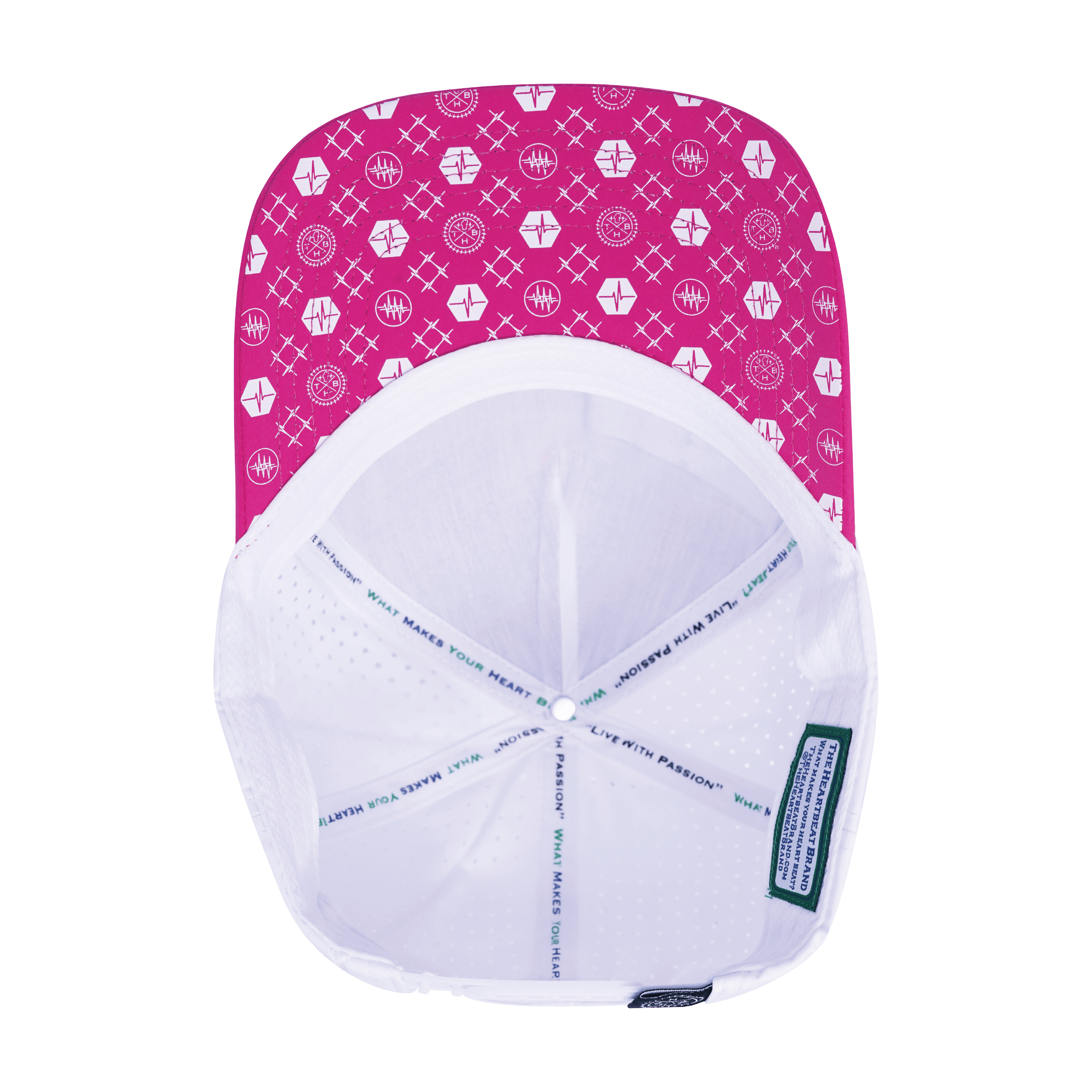 Pickleball Hat - Trucker Hat - Neon Pink / White - Laser Mesh