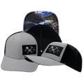 Prospecting Hat - Baseball Hat Fit - Gray /  Black - Laser Mesh