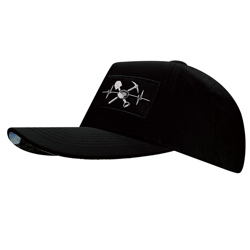 Prospecting Hat - Trucker Hat - Black - Laser Mesh