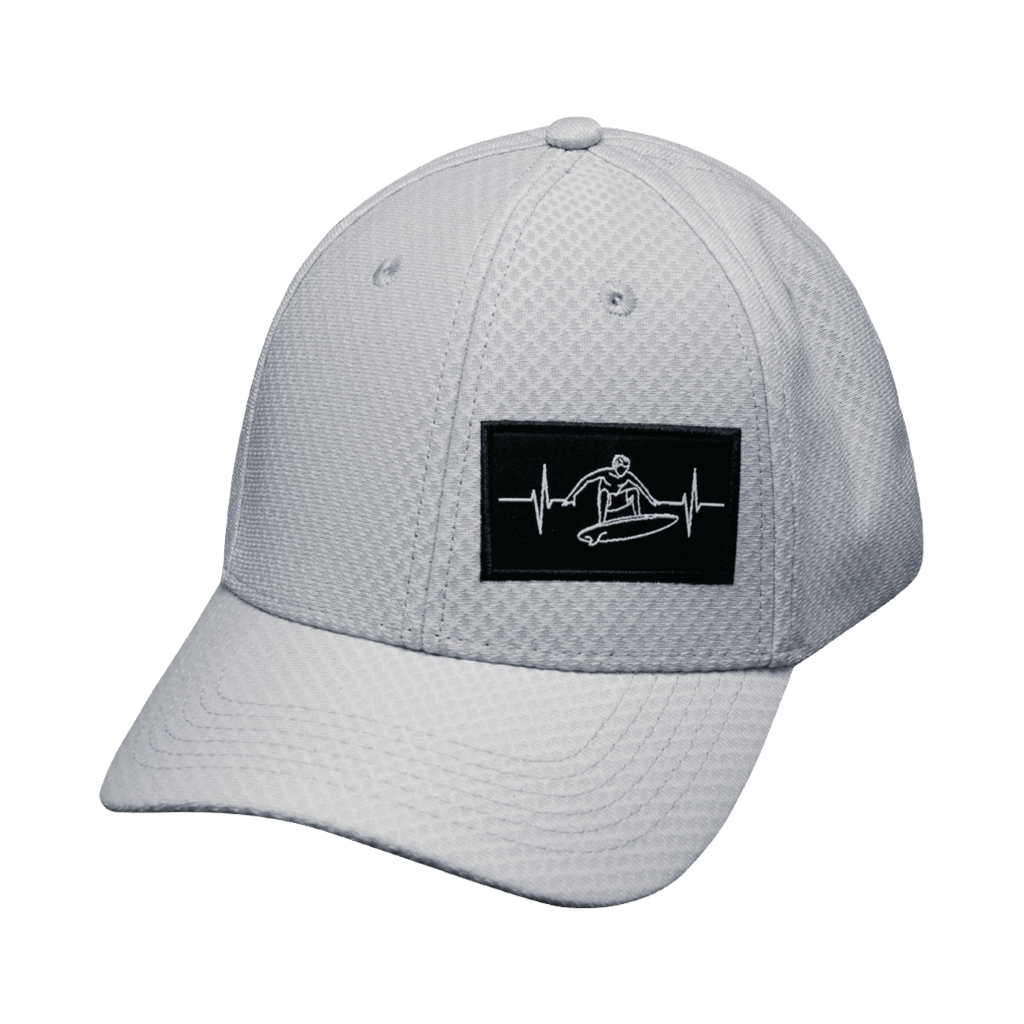 Surf Hat - Airmesh - Athletic Fit - Gray - Fabric Back
