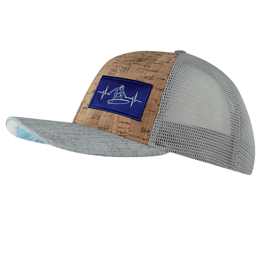 Surf Hat - Baseball Hat Fit - Cork - Heather Gray / Gray - Trucker Mesh