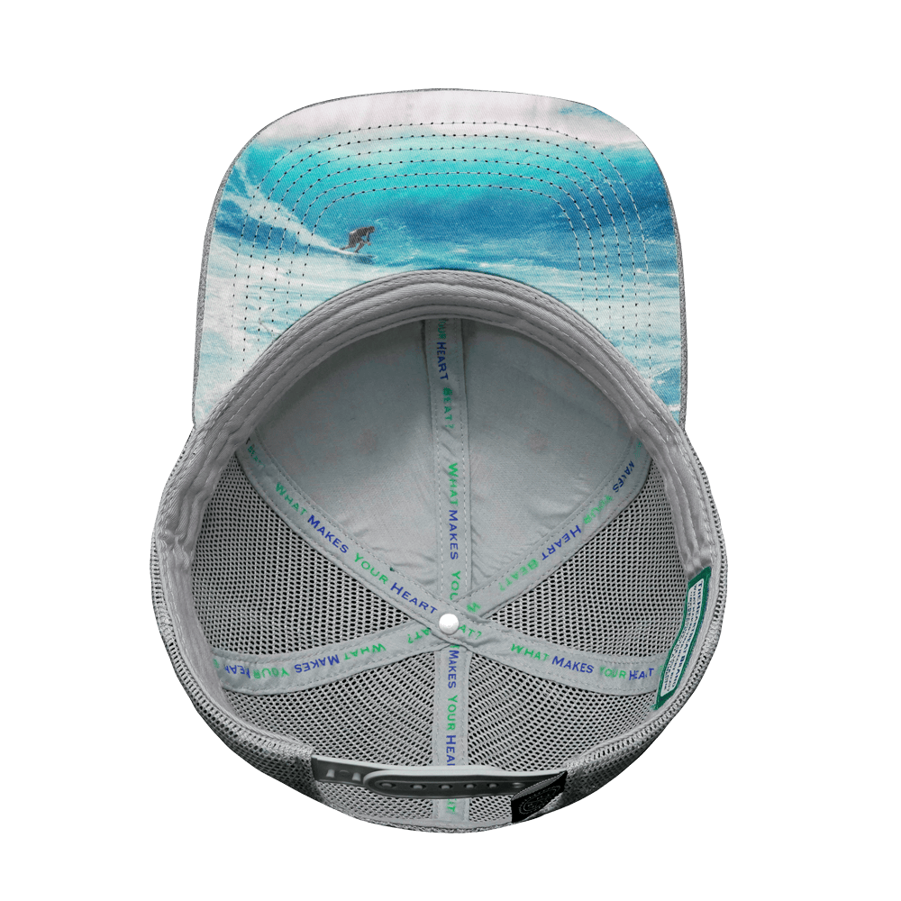 Surf Hat - Baseball Hat Fit - Cork - Heather Gray / Gray - Trucker Mesh
