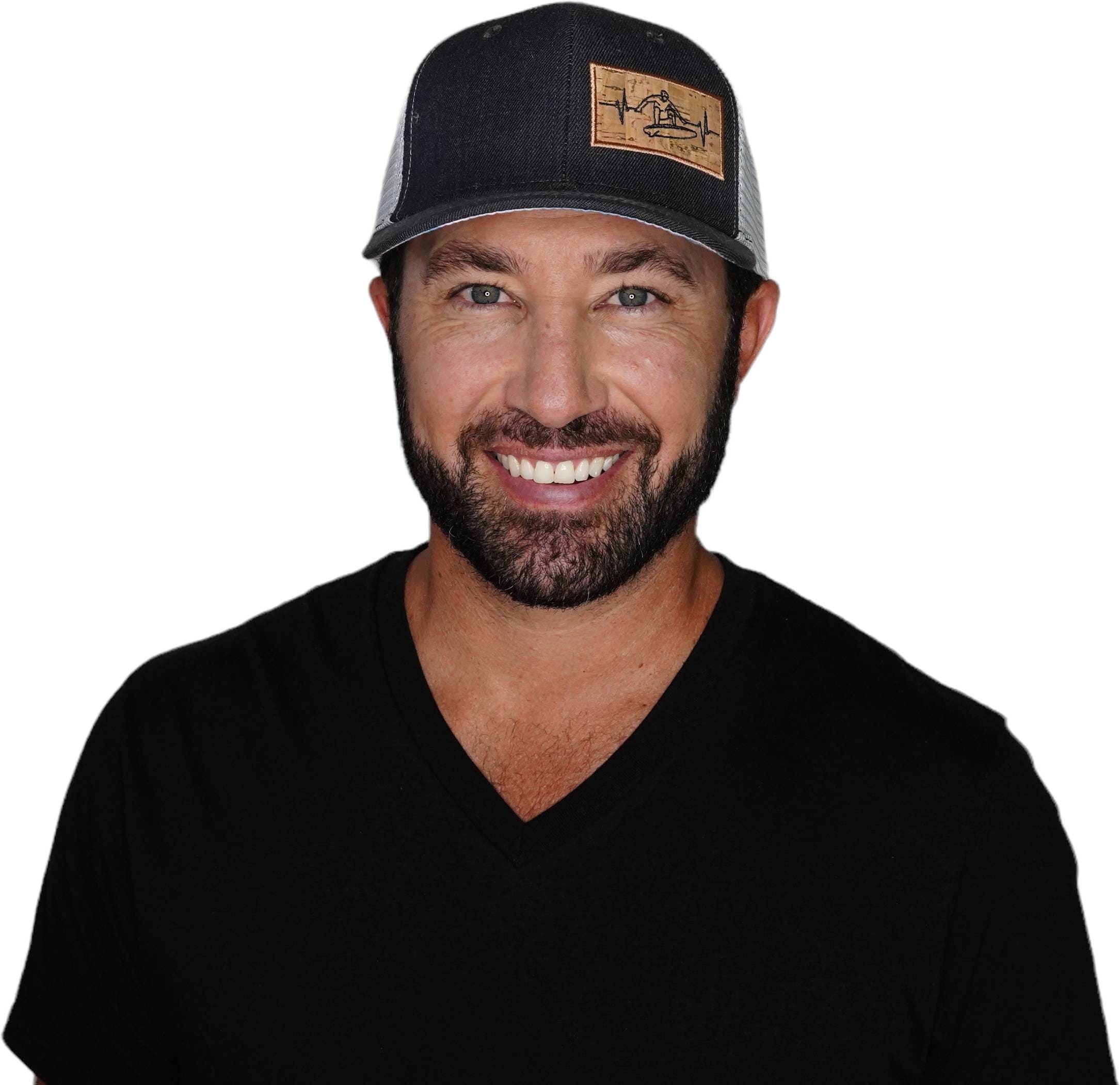 Surf Hat - Baseball Hat Fit - Charcoal / Gray - Trucker Mesh