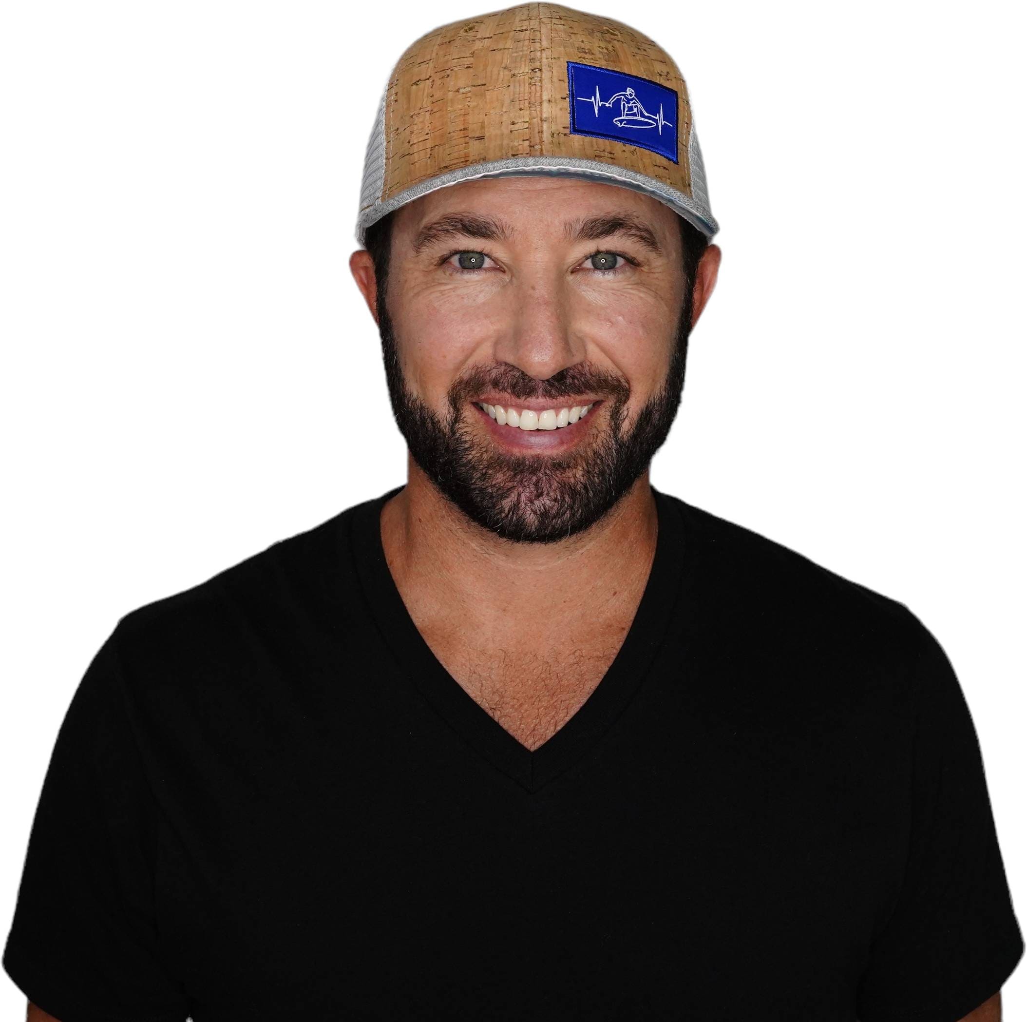 Surf Hat - Baseball Hat Fit - Cork - Heather Gray / Gray - Trucker Mesh