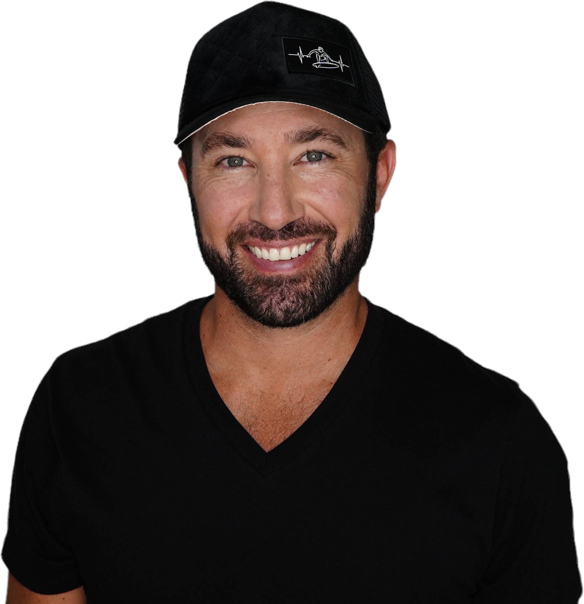 Surf Hat - Trucker Hat - Quilted Velvet - Trucker Mesh
