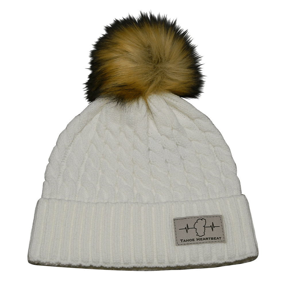 Tahoe Beanie - Pom - White
