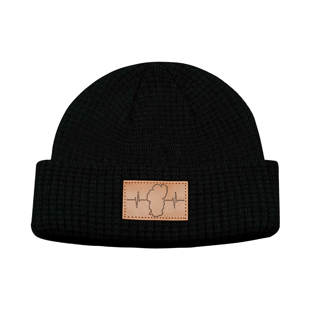 Tahoe Beanie - Waffle Cuff - Black