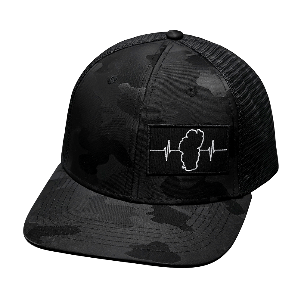 Tahoe Hat - Baseball Hat Fit - Black Camo / Black - Trucker Mesh