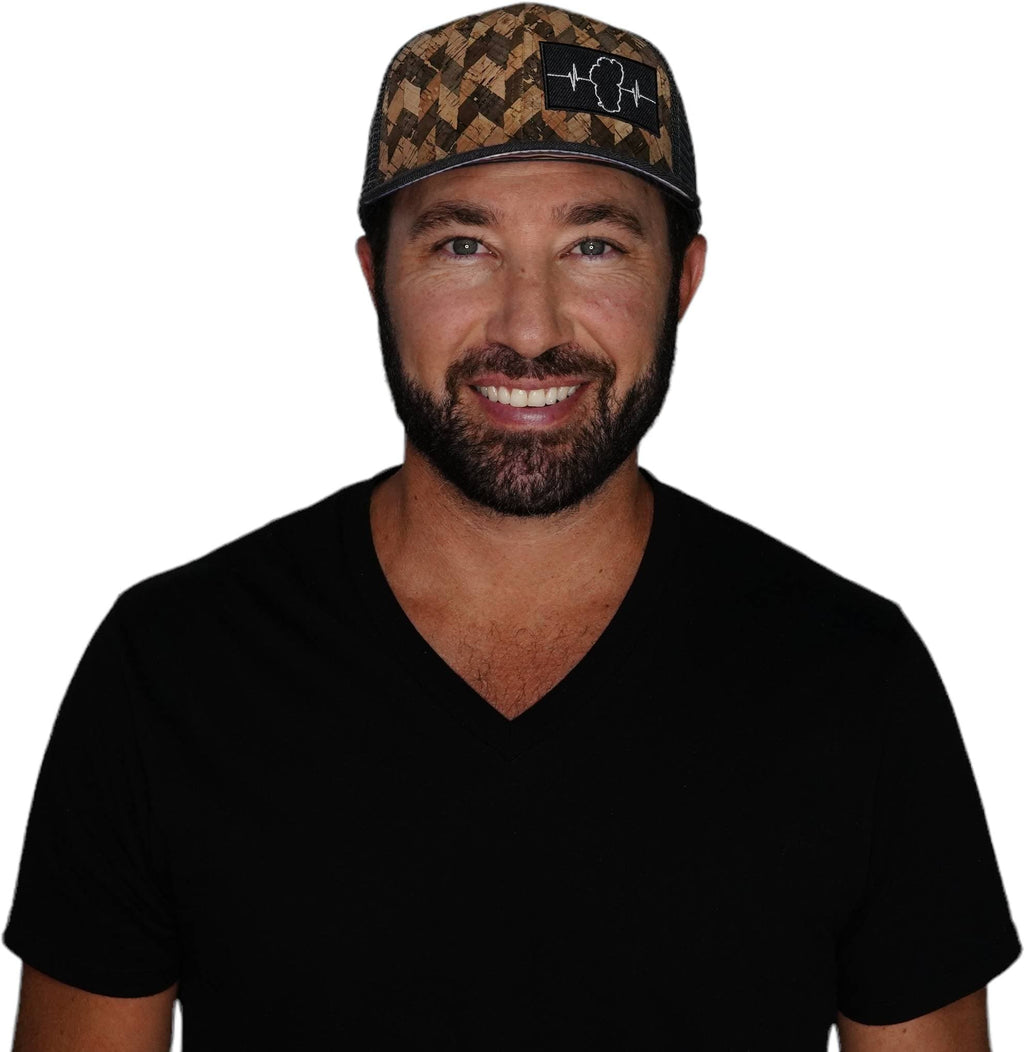 Tahoe Hat - Baseball Hat Fit - Cork - Charcoal - Trucker Mesh