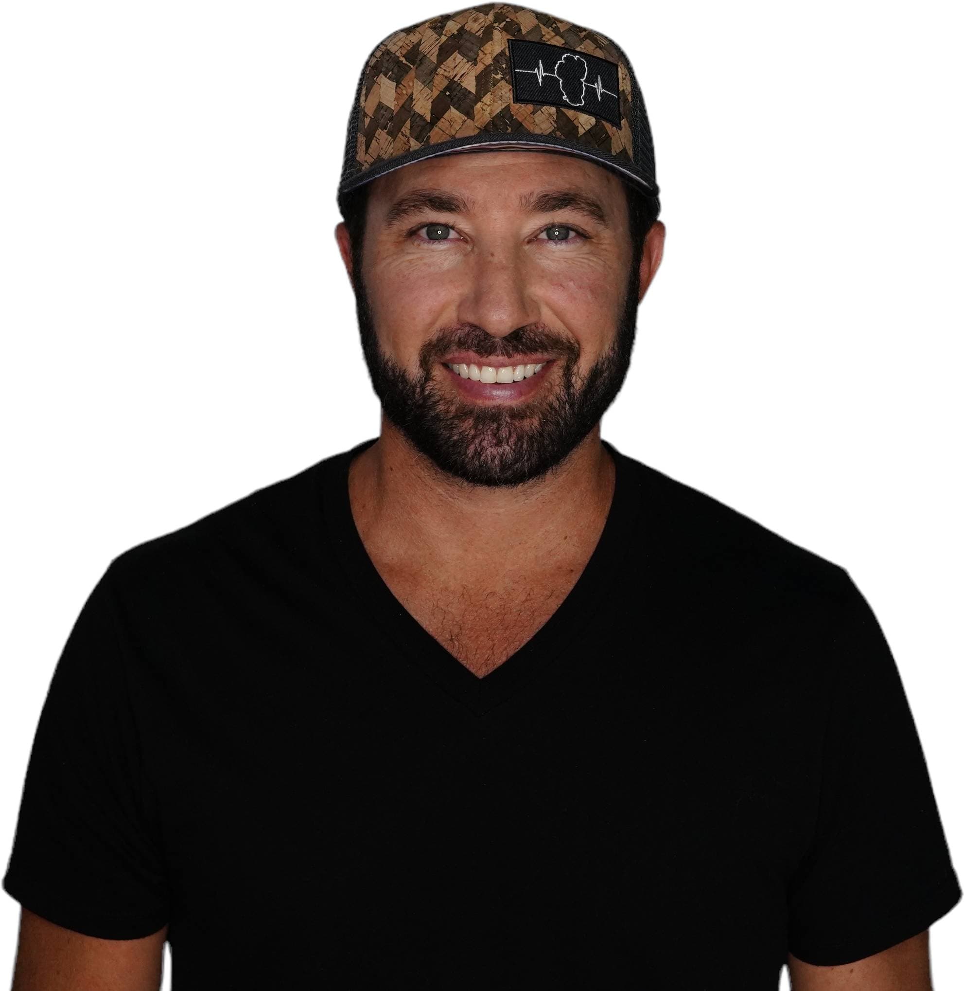 Tahoe Hat - Baseball Hat Fit - Cork - Charcoal - Trucker Mesh