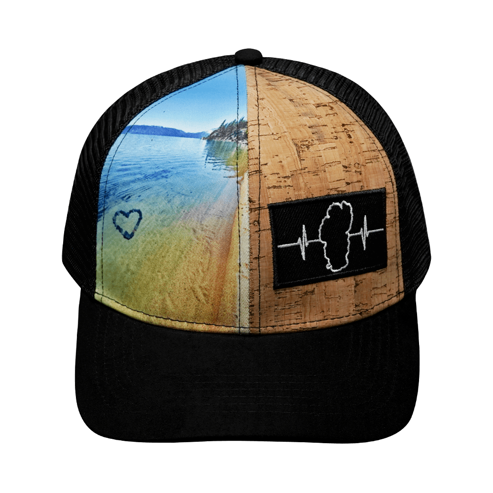 Tahoe Hat - Baseball Hat Fit - Cork Hybrid - Bliss - Trucker Mesh