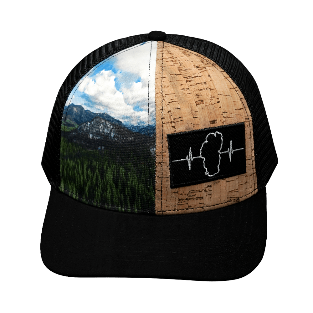 Tahoe Hat - Baseball Hat Fit - Cork Hybrid - Trees - Trucker Mesh