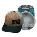 Tahoe Hat - Baseball Hat Fit - Cork - Green / Gray - Trucker Mesh