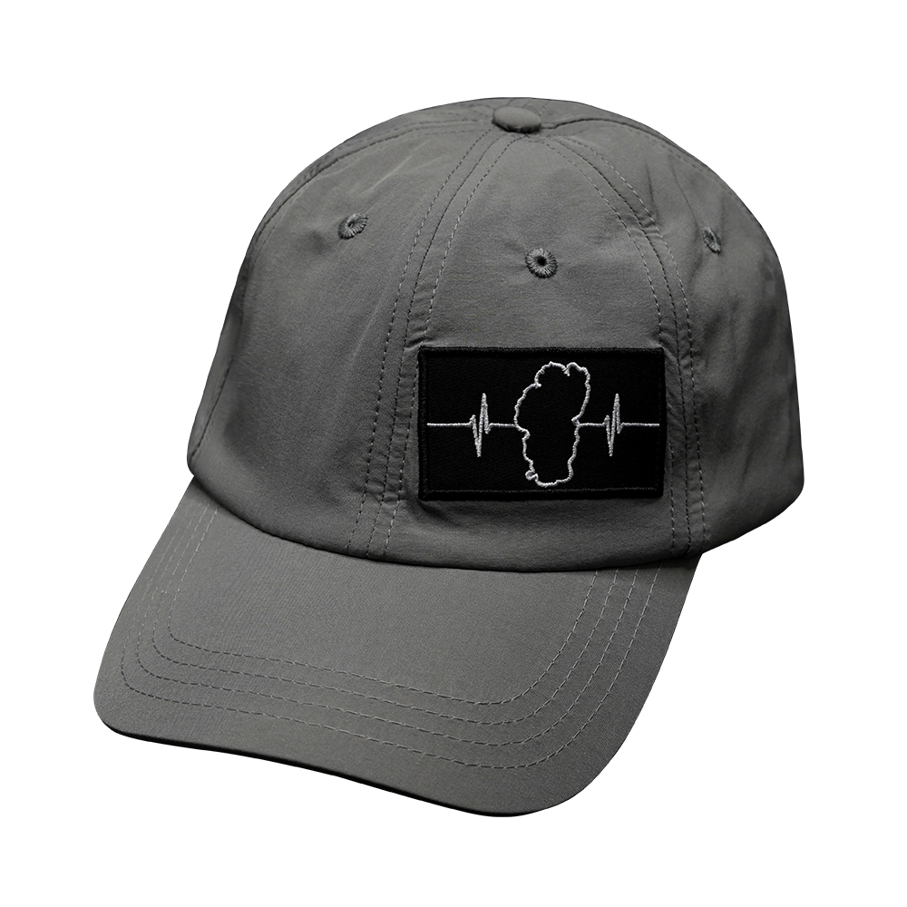 Tahoe Hat - Dad Hat - Gray - Fabric Back