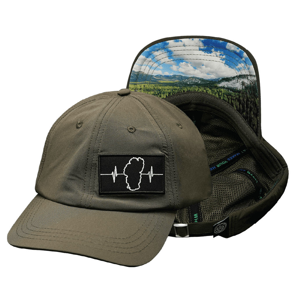 Tahoe Hat - Dad Hat - Olive - Fabric Back