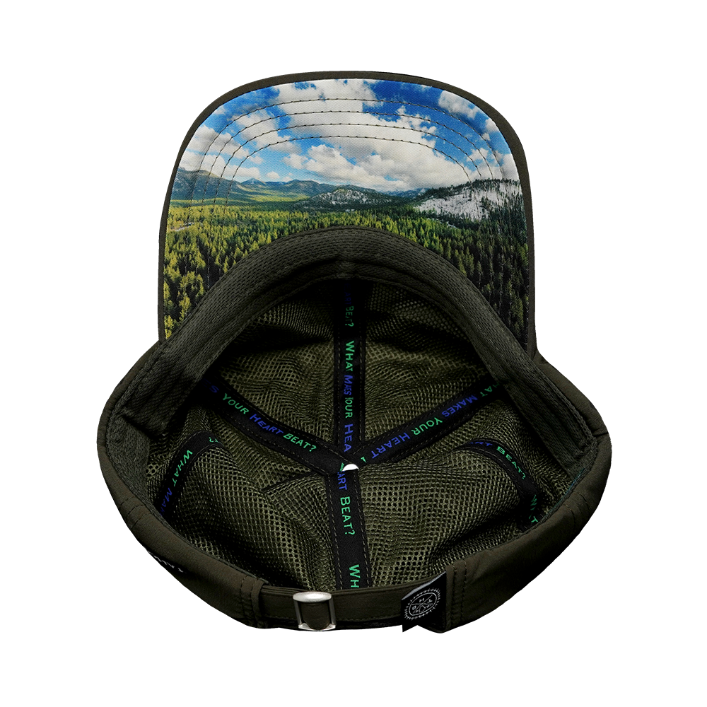 Tahoe Hat - Dad Hat - Olive - Fabric Back