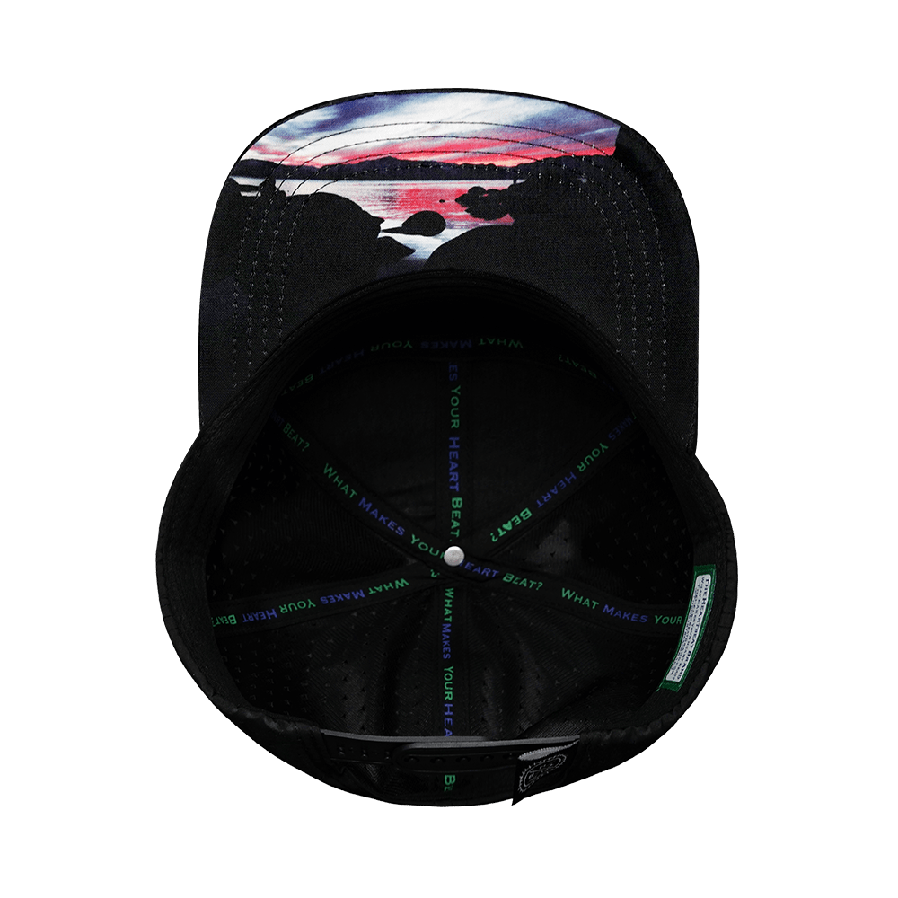 Tahoe Hat - Flat Bill - Black Camo / Black - Laser Mesh