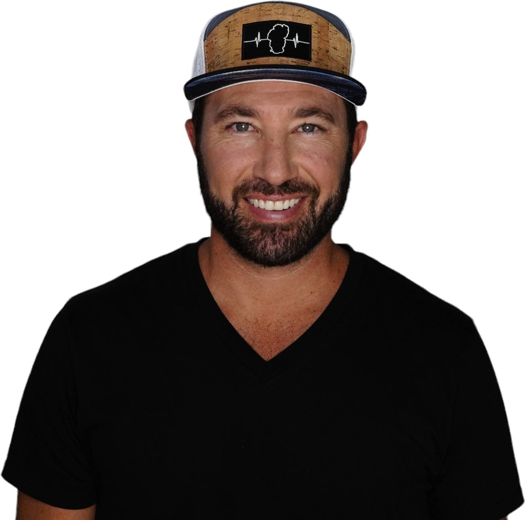 Tahoe Hat - Flat Bill - Cork - Black / Navy / White - Jersey Mesh