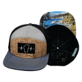 Tahoe Hat - Flat Bill - Cork - Navy / Gray / Black - Jersey Mesh