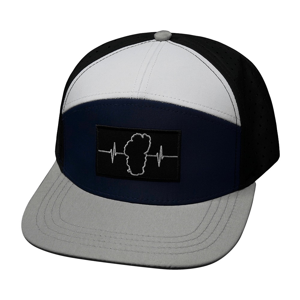 Tahoe Hat - Flat Bill - Gray / Navy / White / Black - Laser Mesh