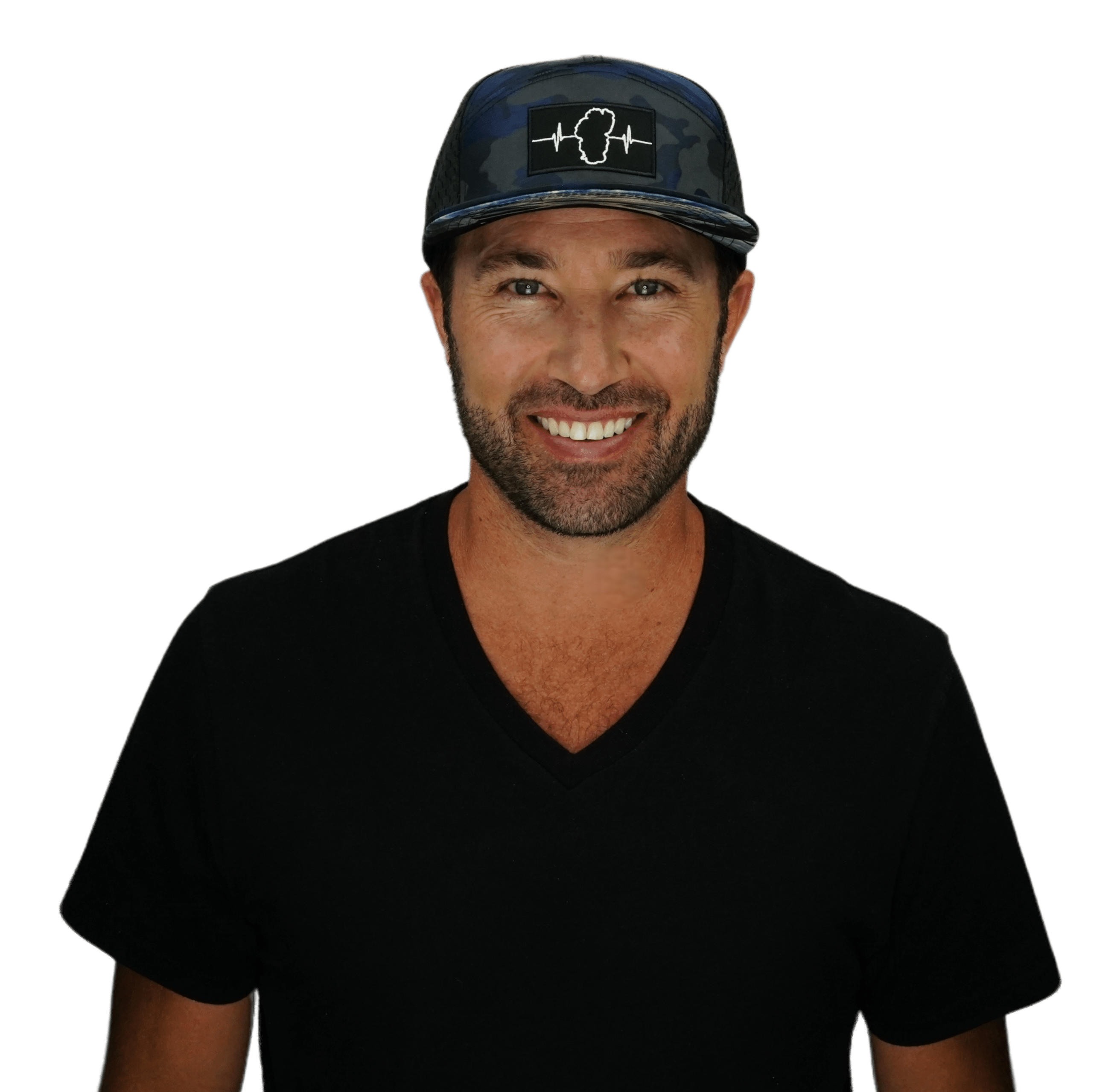 Tahoe Hat - Flat Bill - Navy Camo / Black - Jersey Mesh