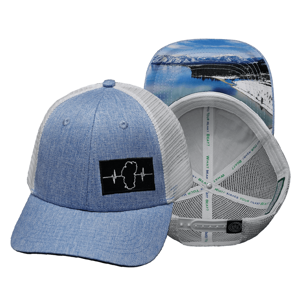 Tahoe Hat - Low Profile - Light Blue / White - Trucker Mesh