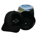 Tahoe Hat - Trucker Hat - Quilted Velvet - Black - Trucker Mesh