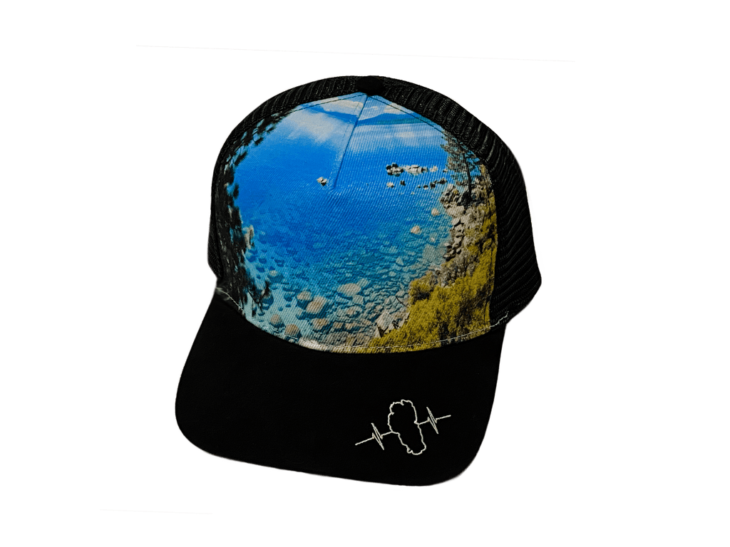 Tahoe Hat - Trucker Hat - Suede - Black - Glass - Trucker Mesh