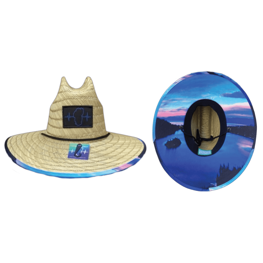 Tahoe Straw - Sun Hat - Emerald Bay Sunrise