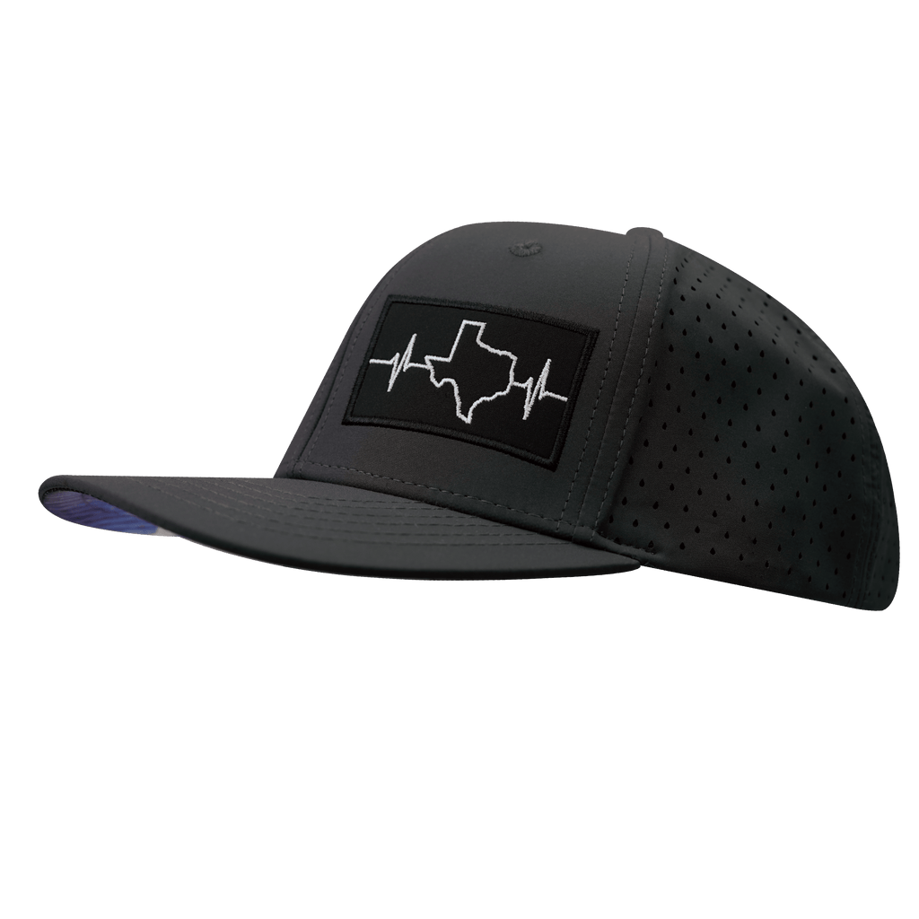Texas Hat - Baseball Hat Fit - Charcoal - Laser Mesh